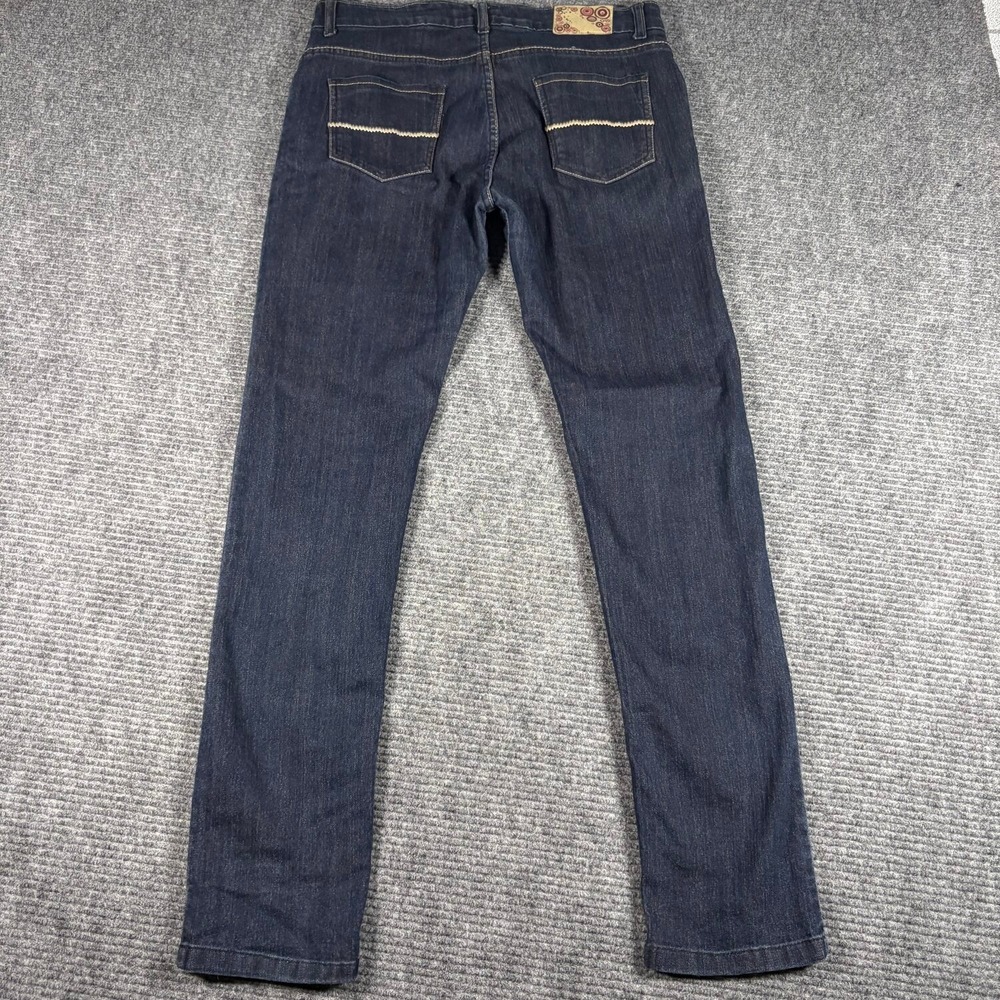 Max Pencil Jeans Womens 32 Dark Wash Blue Excellent Slim Fit Stretch Denim